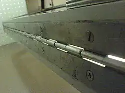 A piano hinge