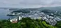 Aerial Panoramic of Hirado Port with Hirado Castle in background