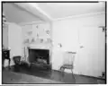 Fireplace wall in first-floor Dining Room. - Fisher-Whiting House, 1933