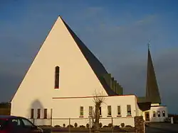 The "new" Hjelme Church (built in 1971; after Hjelme Municipality was dissolved)