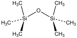 Stereo structural formula of hexamethyldisiloxane
