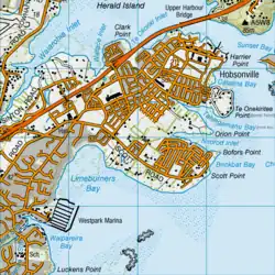Location of Hobsonville