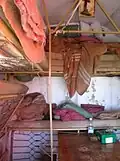 Interior of the Hochjoch bivouac on the Ortler (2008)