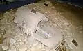 Boat-shaped stone coffin