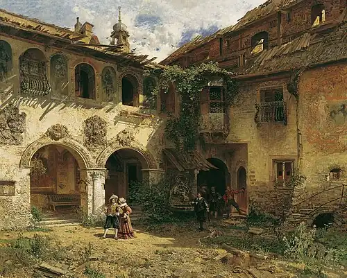 Hof der Fürstenburg in Burgeis