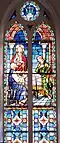 Holy Communion – In the Sacrament of the Altar, our Lord breaks the bread of his body and offers the wine of his true blood to the disciples. The circle is for the sacraments.