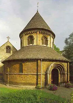 The Holy Sepulchre or "Round Church", on the corner of Bridge Street and Round Church Street.