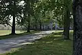 Road to the welcome center