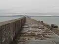 End of the breakwater and lighthouse