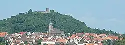 Schlossberg with the Hohenburg and Homberg's Old Town