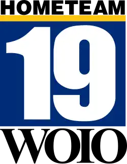 At top, "HOMETEAM" in bold serif lettering with a yellow bar separating a blue box underneath with white "19" text inside.