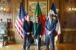 Honorary Consul of Portugal Luis Camara Manoel with the Lieutenant Governor and Portuguese Ambassador