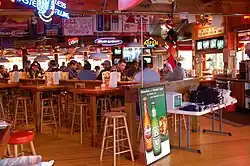 The interior of a Hooters restaurant in Chattanooga, Tennessee, in 2006