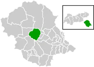 Location within Lienz district