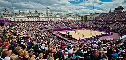 Image 19The Horse Guards Parade hosted the 2012 tournament. (from Beach volleyball at the Summer Olympics)