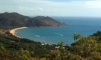 Horseshoe Bay, seen from the top of the Forts Walk