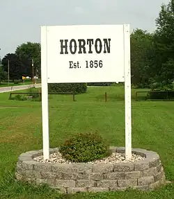 Welcome Sign in Horton