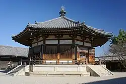 An example of hōkyō-zukuri: Hōryū-ji's Yume-dono