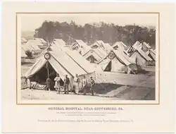 Image 31American Civil War hospital at Gettysburg, 1863 (from History of medicine)