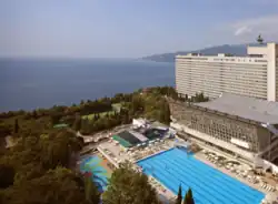 Yalta Intourist is at the Black Sea cost and has multiple swimming pools