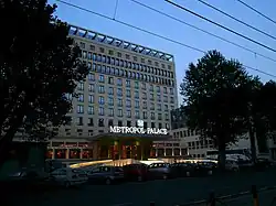 Hotel at dawn