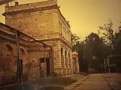 Hotel Lipik destroyed during 1991 military operations