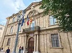 Town hall of Aix en Provence facade