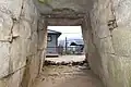 Entrance passage (toward the opening)