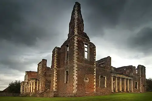 North and west facades