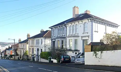 Villas on Old Shoreham Road (south side)