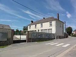 The town hall and school of Housset