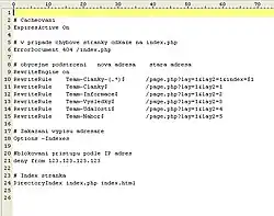 .htaccess file