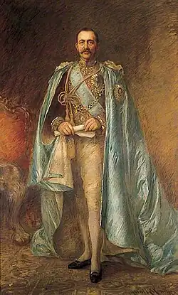 Lord Harris as Knight Grand Commander of the Order of the Star of India
