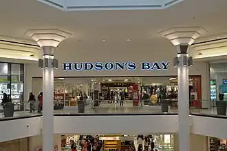 Mall entrance of Hudson's Bay