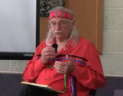 Hugh Akagi, Chief of the Peskotomuhkati Nation at Skutik