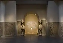 Lamassu sculpture from Nimrud in Metropolitan Museum