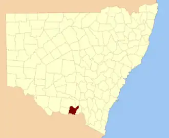 Location in New South Wales