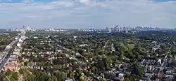 Aerial view of Humewood–Cedarvale in 2025