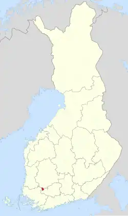 Location of Humppila in Finland