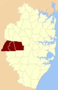 The parishes which were part of the Hundred of Evan