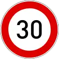 C-033 Speed limit (30 km/h)