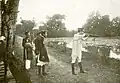 Emperor Khải Định in the hunting trip at here.