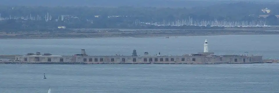 Image 105Hurst Castle seen from The Needles (from Portal:Hampshire/Selected pictures)