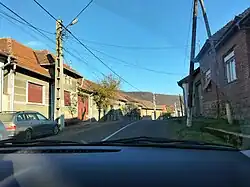 Main street in Husasău de Tinca