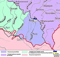 Location of Hutsul Republic