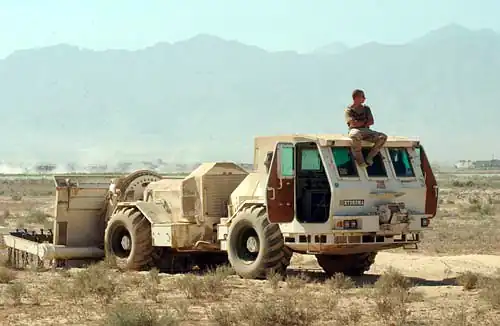 Hydrema mine clearing vehicles use flails.[62]
