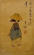 Woman with a red hat (전모쓴 여인)
