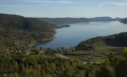 Hyggen looking south over Drammensfjord
