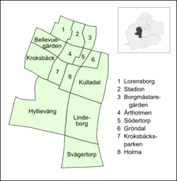 Hyllie's neighbourhoods