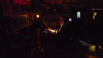 Hype Williams (Dean Blunt & Inga Copeland) performing in 2010